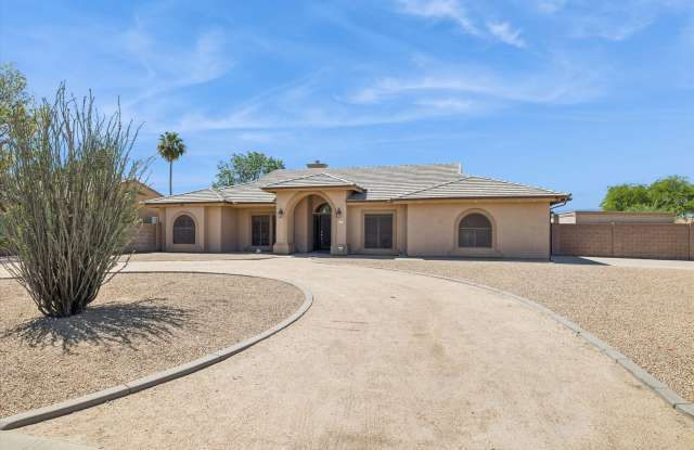 Furnished Basement home ready for move in NOW!!!  Corner lot, No HOA, lots of parking!!!  RV gates!!!  Luxurious backyard with pool and is your own Oasis in the City just out of the City!!!  Close to Lake Pleasant!!! photos photos