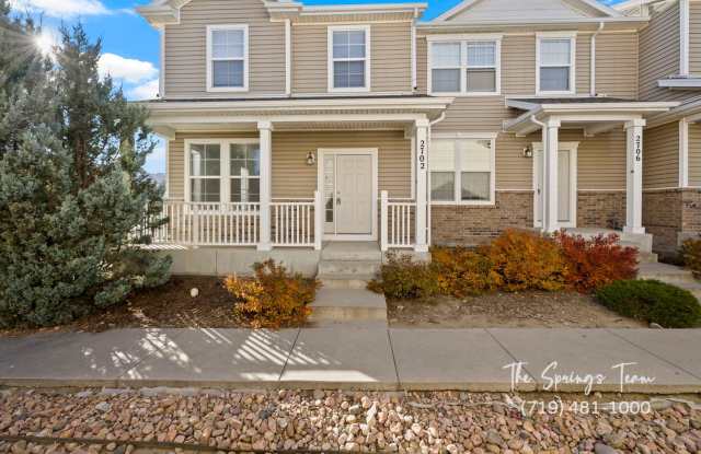 SPACIOUS 3BD/2.5BA TOWNHOME at THE BLUFFS AT SPRING CREEK with A/C - Security Deposit Waiver Available - 2702 Tumblewood Grove, Colorado Springs, CO 80910