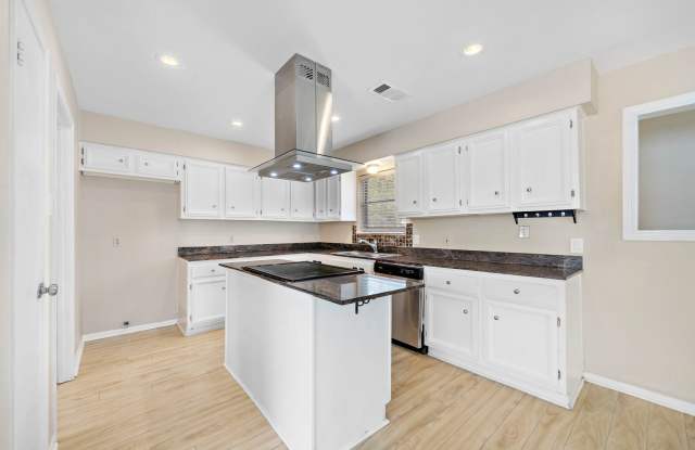 Lovely 3 bedroom 2 bath w/ potential 4 bedroom or game room. Full Privacy fence backyard with large patio! Gallery 4
