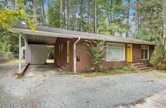Sunny mid-century close to everything with hardwoods and fenced yard! - 2509 North Duke Street, Durham, NC 27704