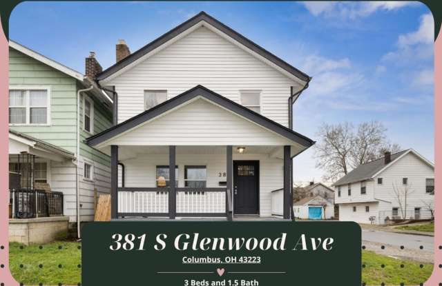 Beautifully Updated 3-Bedroom Home on a Corner Lot – Modern  Spacious! - 381 South Glenwood Avenue, Columbus, OH 43223