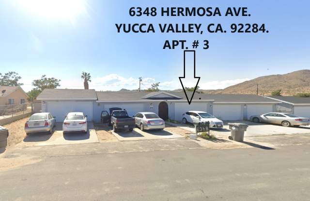 6348 Hermosa Ave. Apt. # 3. - 6348 Hermosa Avenue, Yucca Valley, CA 92284