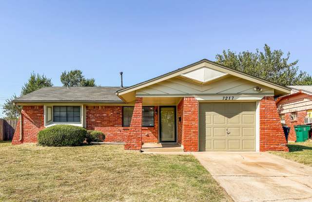 Spacious 2 Bed Home with Covered Patio, Garage & Prime Location Near OCCC - 7217 Bernadine Lane, Oklahoma City, OK 73159