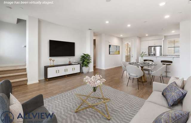 Modern Tri-Level Townhome with Office, 2-Car Garage & Prime Anaheim Location! Gallery 1