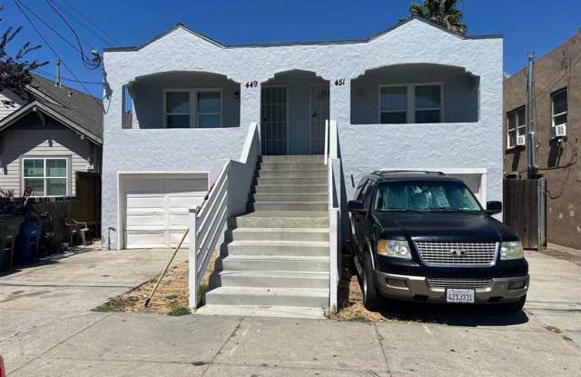 Updated split level duplex! Extremely rare 4-bedroom, 2 bathroom offering with over 1500 square feet! New interior paint, LVP flooring and other new additions throughout. - 449 East 9th Street, Pittsburg, CA 94565
