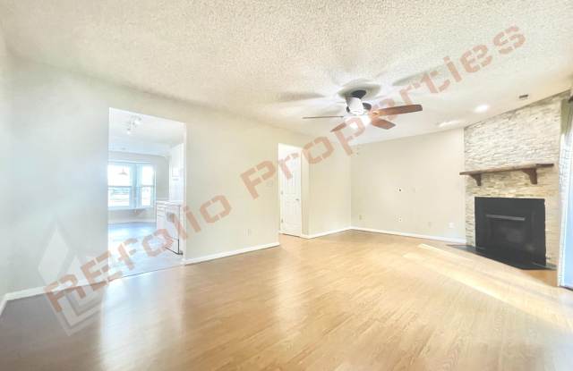 Great Location By Southpoint Shopping Center! 2 Story 3 Bedroom End unit Townhome with a Stonewalled Fireplace in Darby Glen, Durham! 2 Assigned Parking Spaces, Available Now! - 561 Darby Glen Lane, Durham, NC 27713