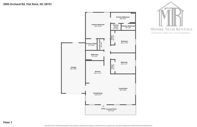 Newer 3BR/2BA duplex near Dana Park with garage and lawn care included. Gallery 4
