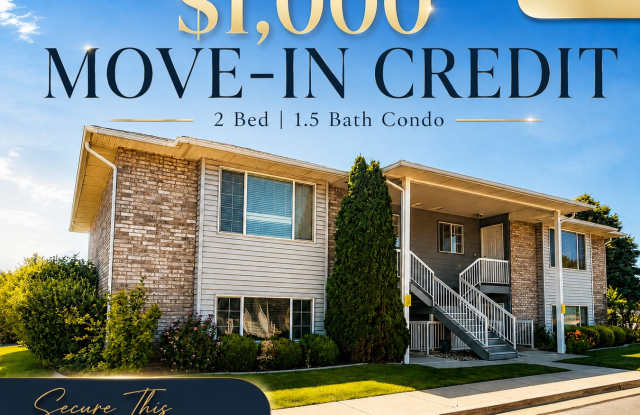 Move In for Less! $1,000 Move-In Credit | 2 Bed 1.5 Bath Condo in Ogden! photos photos