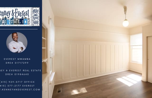 OPEN HOUSE: Sunday (7/13) 1:00pm-1:45pm. Spacious 2BR/1BA full flat in Upper Market area, Small pet considered, Parking available for add'l fee (74 Elgin Park) photos photos