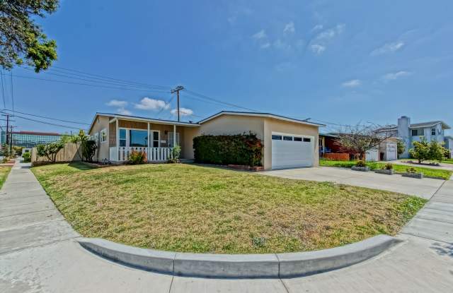 PARTIALLY REMODELED, CHARMING & BRIGHT HOME ON A LARGE CORNER LOT W/ FRONT PORCH, LARGE FRONT LAWN & REAR PATIOS CLOSE TO MALL, SHOPPING & MINS TO BEACH! photos photos