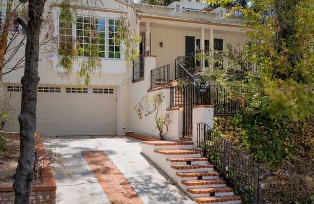 Private Los Feliz Retreat with In-Ground Spa, Terraced Grounds & Attached Garage Gallery 4