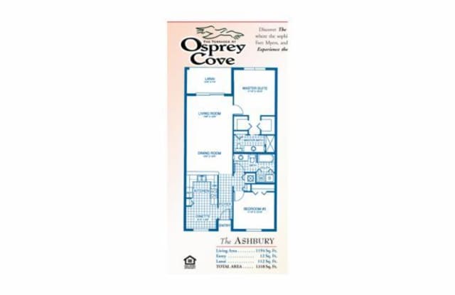 Osprey Cove ~ 2 bed/2 bath ~ Ashbury Floor plan Gallery 4