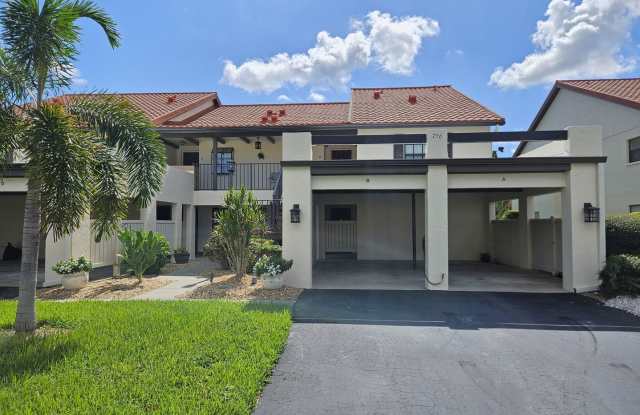 Furnished Annual 2 Bed, 2 Bath, 2nd Floor Condo centrally located to all of Venice and Venice Island - Golf course views, assigned covered parking, AND includes Cable/Internet, Water/Sewer! photos photos