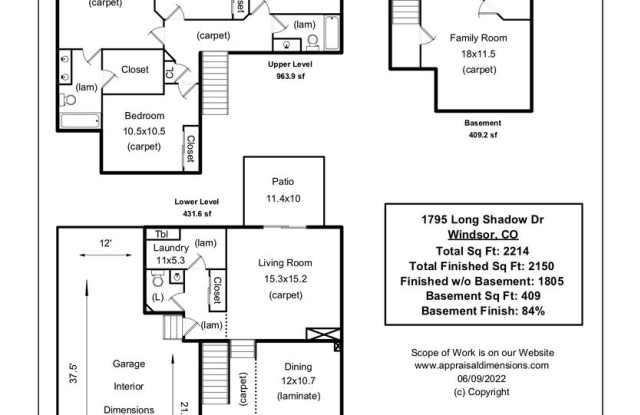4/5 Bedroom Single Family Home in Raindance - 1795 Long Shadow Drive, Windsor, CO 80550