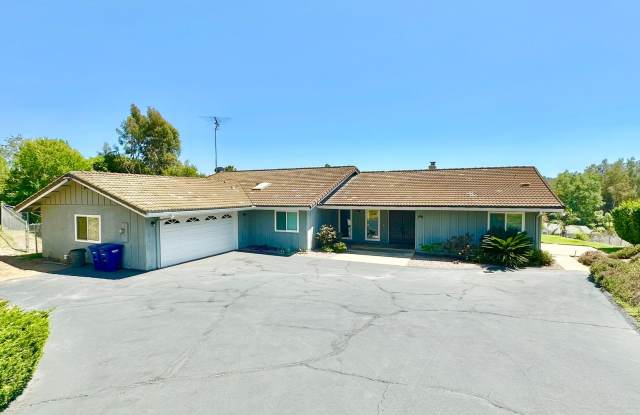Beautiful Ranch-Style, Single-Story, on Country Property, in The Desirable Olive Hill Area of Fallbrook! - 346 Spanish Spur, San Diego County, CA 92028