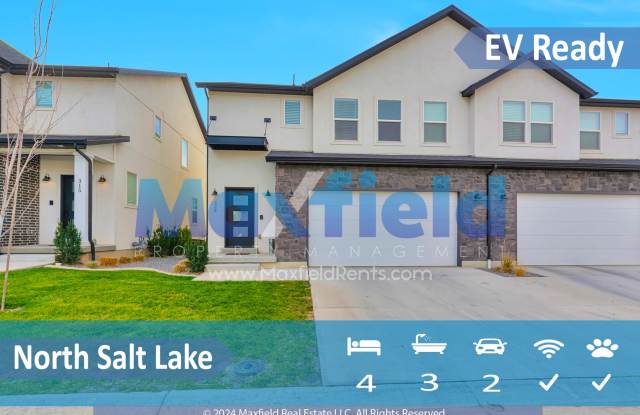 Spacious Twin Home - EV friendly - North Salt Lake 4 BD 3.5 BA 2 GAR photos photos