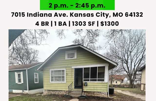 7015 Indiana I 4 BR 1 BA I 1300 SQ FT - 7015 Indiana Avenue, Kansas City, MO 64132