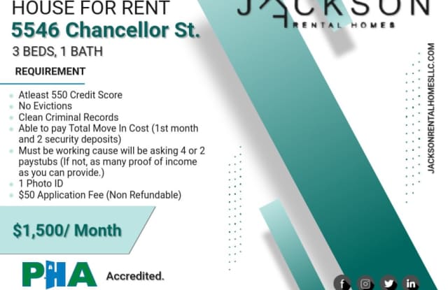 5546 Chancellor Street - 5546 Chancellor Street, Philadelphia, PA 19139