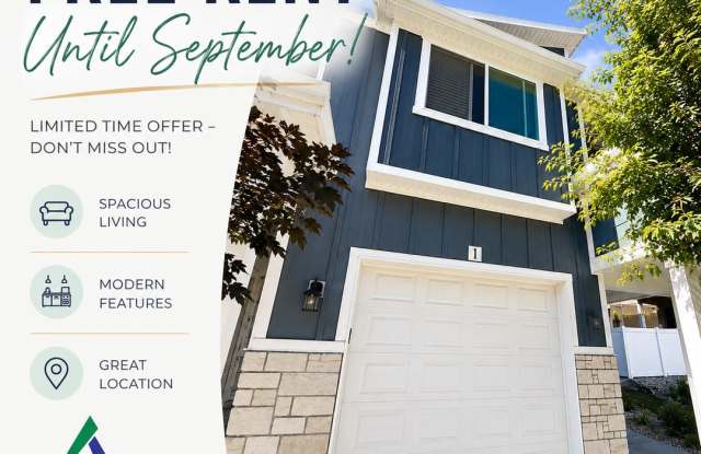 Wow! No Rent Until September! Updated 3 Bed 2.5 Bath Townhome for Rent in North Ogden! photos photos