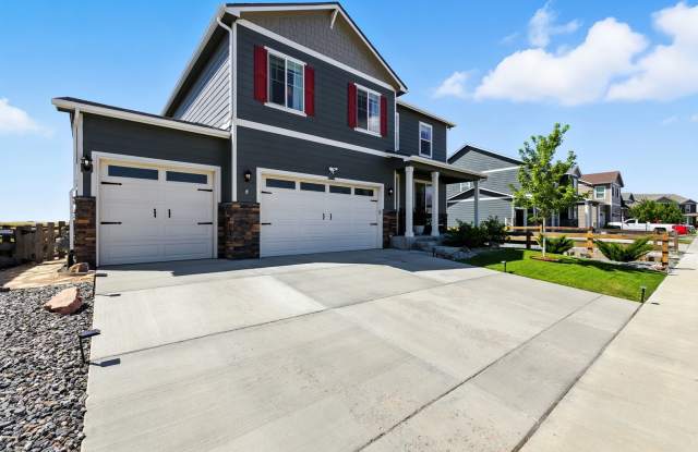 New Build Available for Rent! Modern 4 Bedroom, 2.5 Bathroom homes with Office Space! Available ASAP! - 45750 Silverdrop ave, Bennett, CO 80102