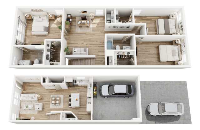 New Classically designed Duet style homes for Rent in Charlotte Gallery 4