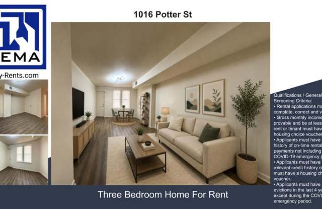 Cozy 3BR Home on Potter Street, Chester PA Gallery 1