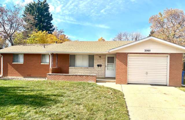 3 Bedroom, 1 Bath Home with 1 car attached garage in Northwest Loveland, CO - 3505 Sheridan Avenue, Loveland, CO 80538