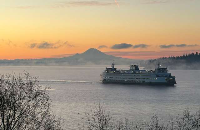 So close to the water you can hear the ferry announcements....oh and the sunrise is spectacular photos photos