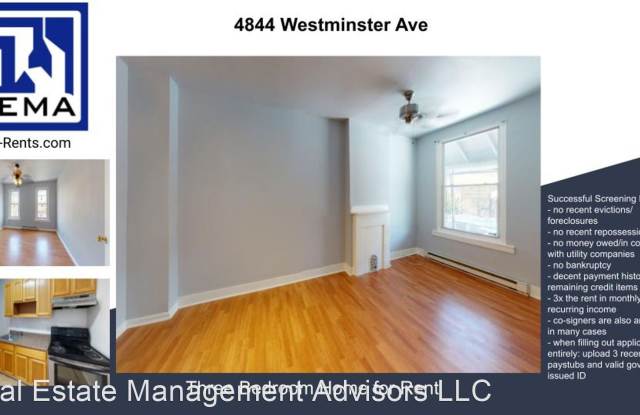 4844 Westminster Ave - 4844 Westminster Avenue, Philadelphia, PA 19139