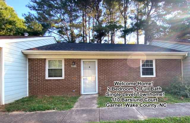 Garner! Great Cul-De-Sac Location! 2 BR, 2 Full Bath Single-Level Townhome w/Fireplace: $1295/mo photos photos Garner! Great Cul-De-Sac Location! 2 BR, 2 Full Bath Single-Level Townhome w/Fireplace: $1295/mo photos photos