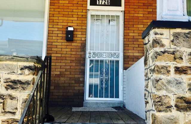 1726 N Bentalou - 1726 North Bentalou Street, Baltimore, MD 21216