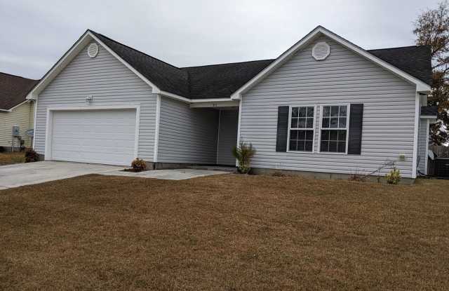 Escoba Bay Neighborhood 3 Bedroom Home - 311 Whirlaway Boulevard, Sneads Ferry, NC 28460