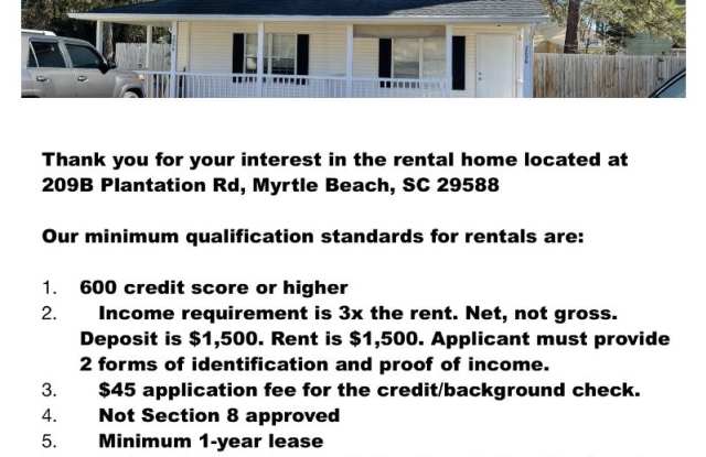 209 Plantation Road B - 209 Plantation Road, Socastee, SC 29588