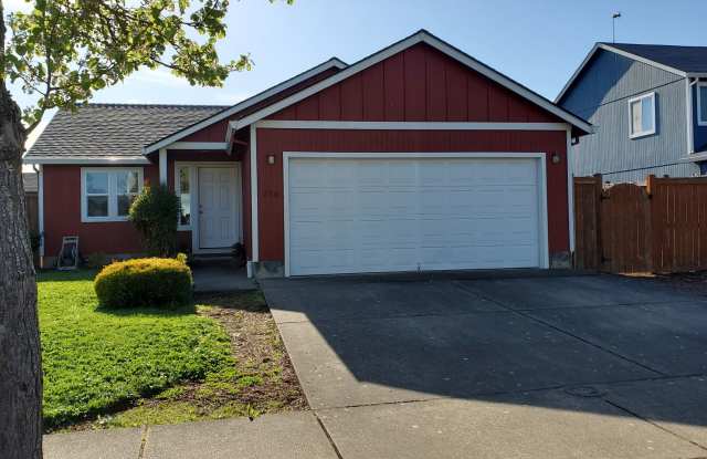 Charming 3 Bed, 2 Bath House with 2 Car Garage, Fenced Backyard and Central AC! - 254 Northeast Breezy Way, Albany, OR 97322