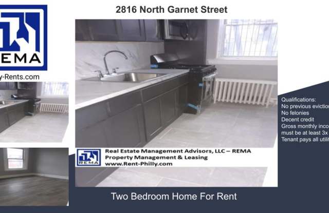 Rehabbed 2 Bedroom House with Bonus Room - 2816 North Garnet Street, Philadelphia, PA 19132