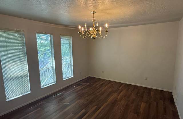 Great home with 2 car garage, deck and shed, fenced yard in Roy for rent photos photos