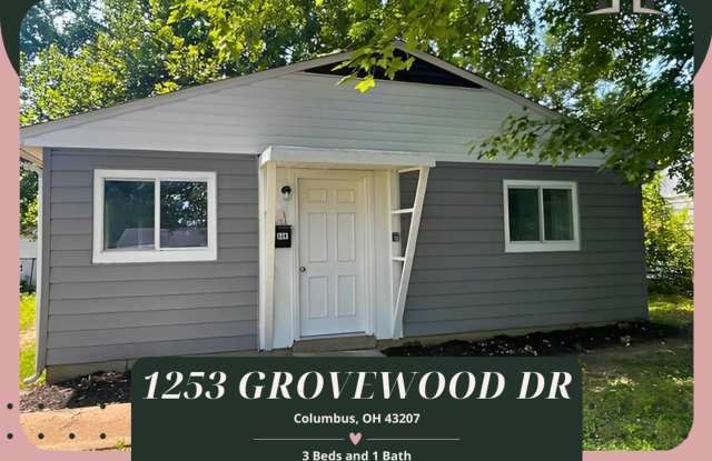 Charming 3-Bedroom Single-Family with New Kitchen, Large Yard  Off-Street Parking! - 1253 Grovewood Drive, Columbus, OH 43207
