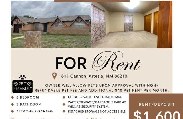 Pet Friendly!!! 3 Bedroom/ 2 Bathroom, Water Paid! photos photos