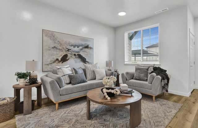 Brand New,Pre Leasing, August 15,2025: 3 bed, 2.5 bath townhome, 1,546 square feet. storage unit, and extended semi private patio. Gallery 3