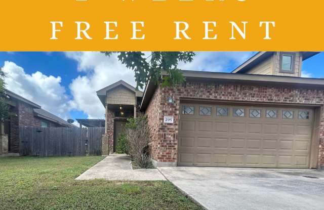 2 Weeks Free Rent / 3/2/2 / Interior Washer Dryer Connections/ Wood Like Tile  Carpet Mix / Fenced in Yard / CISD - 295 Rosalie Drive, New Braunfels, TX 78130
