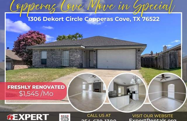Freshly RENOVATED 3-Bedroom Home in Copperas Cove! photos photos