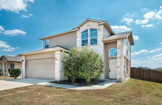 Beautiful 4/2.5/2 two story with office on oversized corner lot! - 100 Northern Flicker Street, Kyle, TX 78640