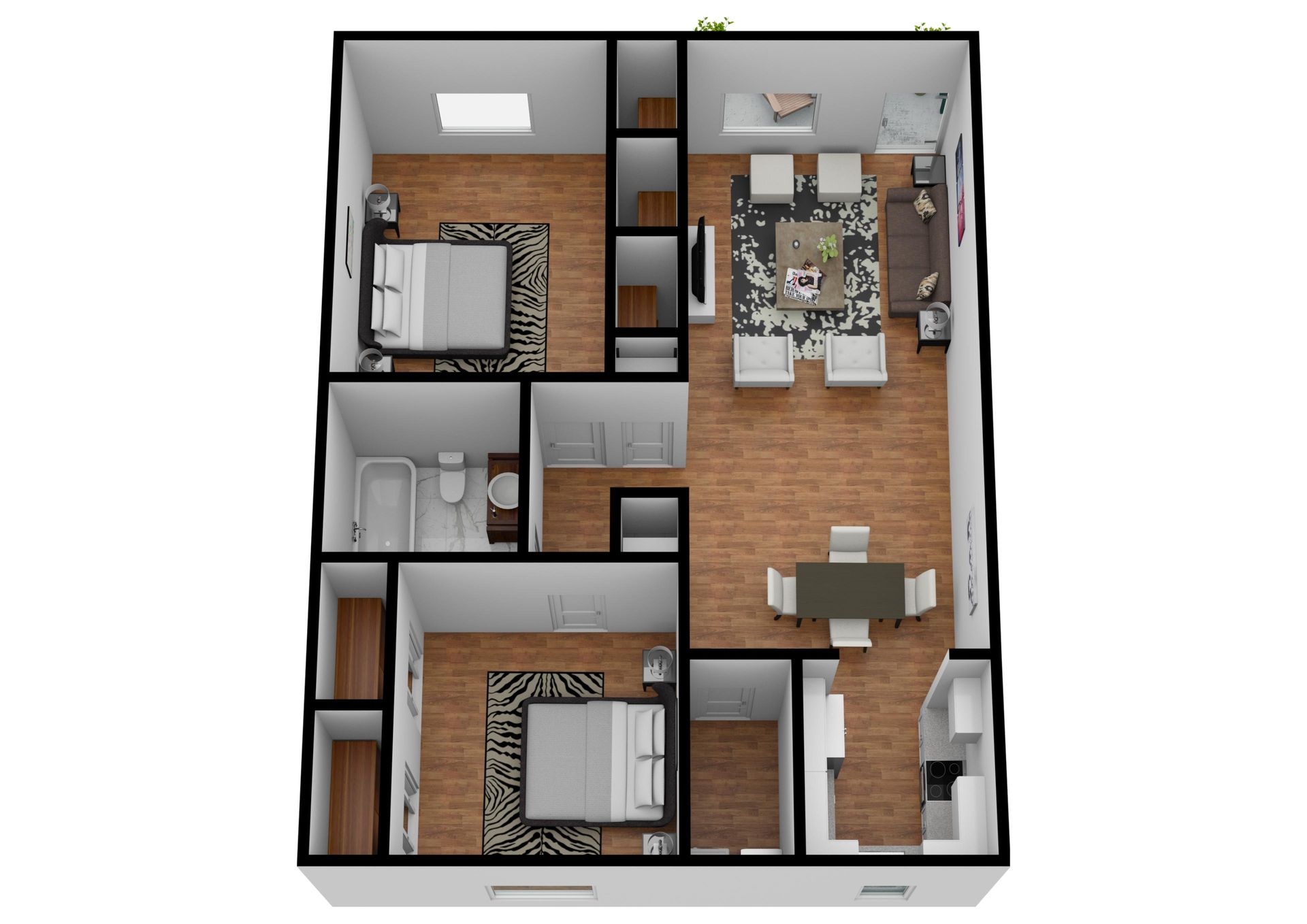 Riverbank – 2 beds, 1 bath, $1025
