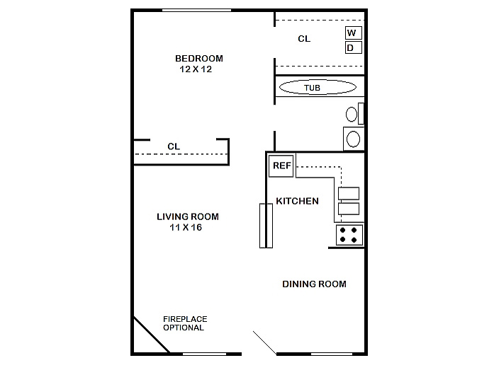 Cambridge Square South – 1 Bed, 1 Bath A Upgraded (80% Income Restricted)