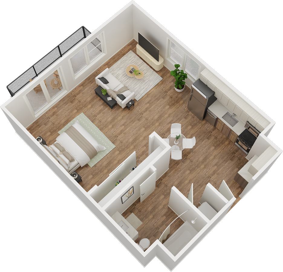 Tower Broadway – Studio, 1 bath, $1815