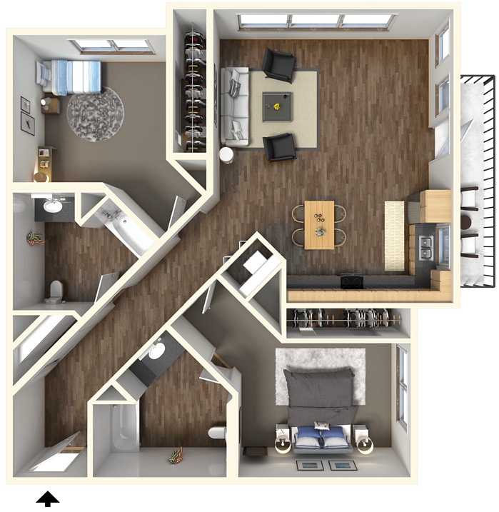 Fremont Mews – 2x2