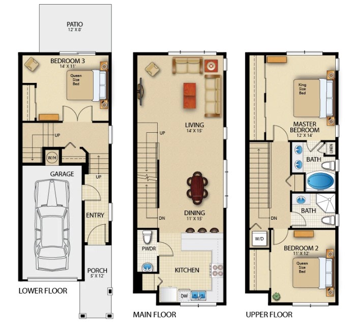 The Woodlands Townhome Apartments – D101