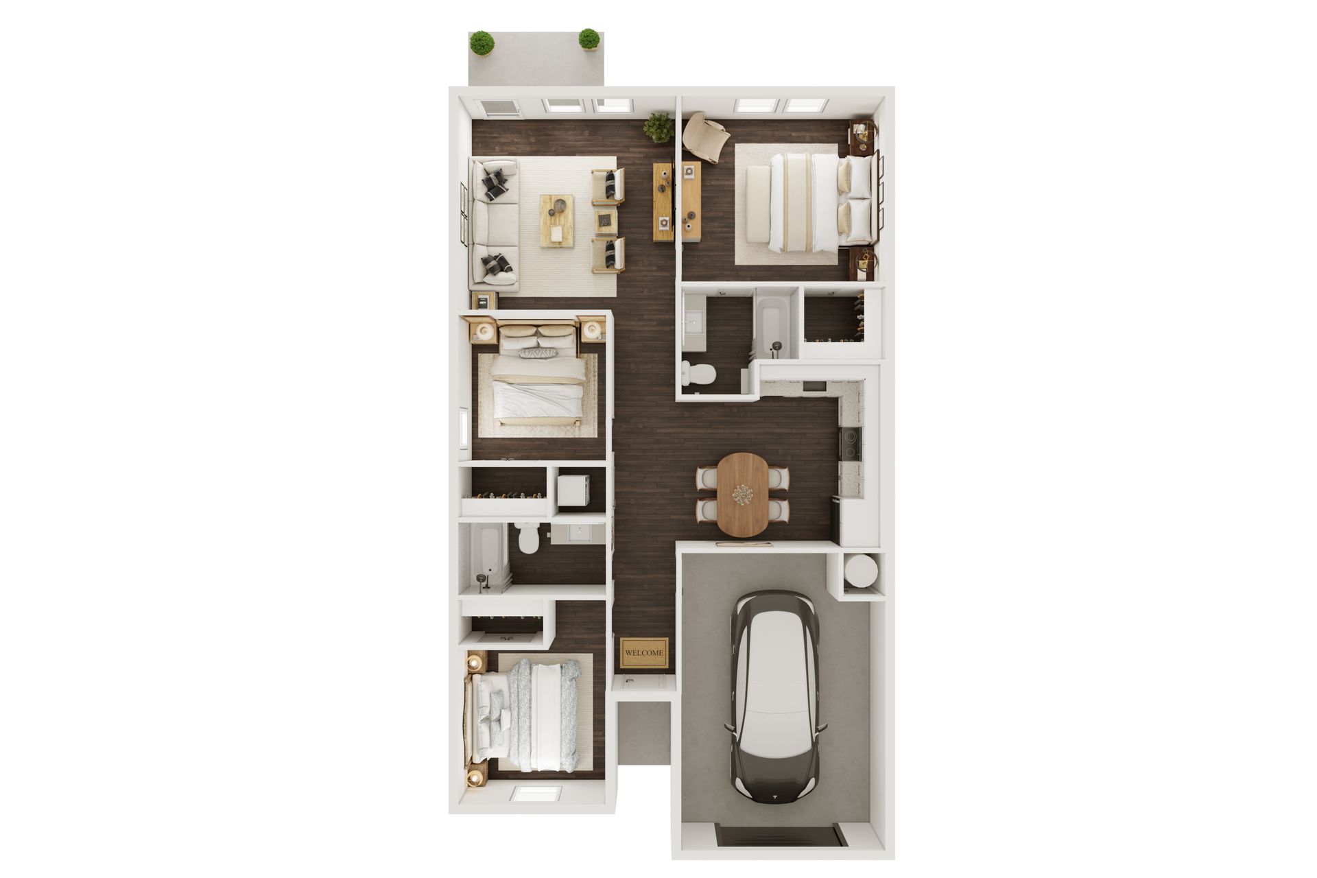 Now Leasing: 2,3, & 4-Bedroom Duplexes at Woodward Park with Attached Garage—Apply Today! – 007-0203 NW 63rd Ave