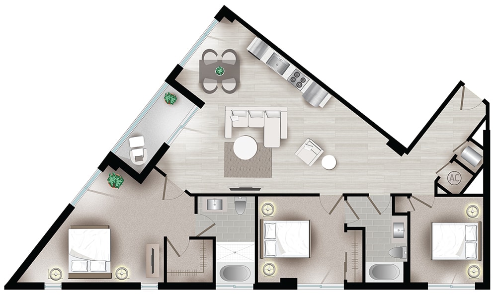 The Flats at City Place – 333