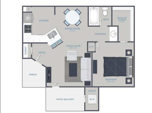 Elliot Baymeadows – 1 Bed, 1 Bath A
